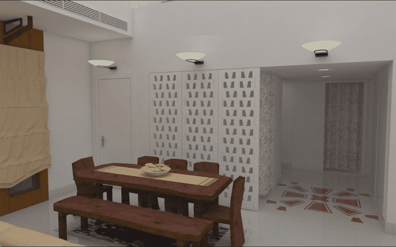 Residential Interior (Dining Hall) in Roorkee – NorthPoint Architects project