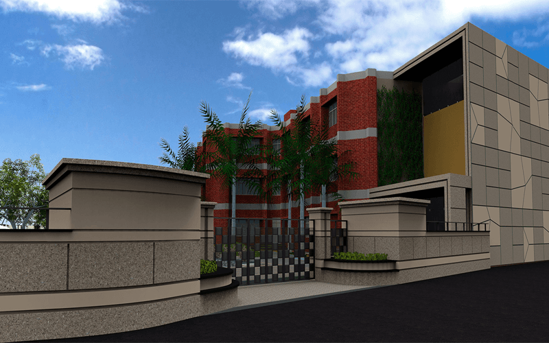 Roorkee Public School (Front) in Roorkee – NorthPoint Architects project