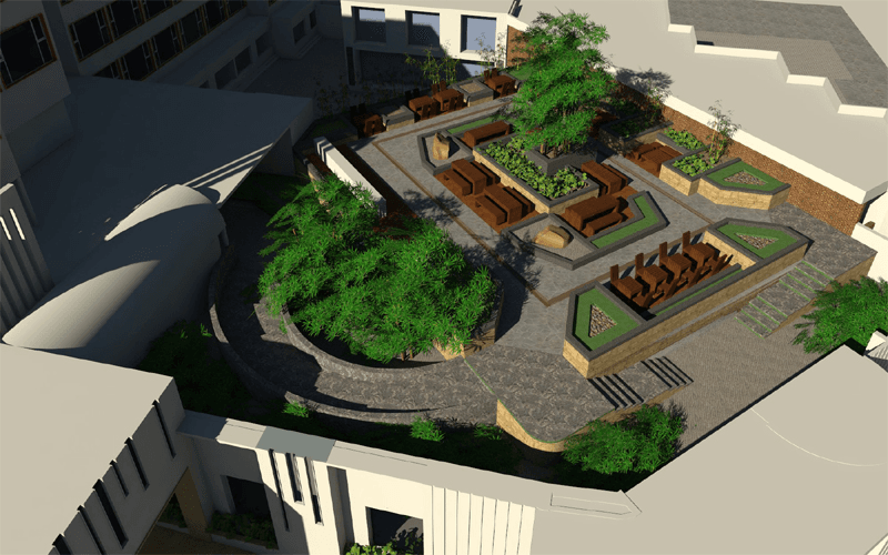 Terrace Landscaping in Dehradun – NorthPoint Architects project