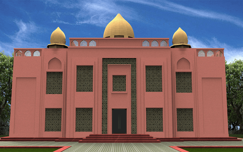 VVIP Guest House (Front) in BEG & Centre, Roorkee – NorthPoint Architects project